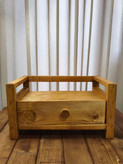 استند چوبی کشو دار نردهای
