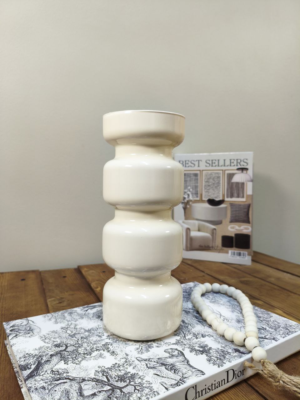 گلدان  شیشه ای طرح نلین الوان دنیز