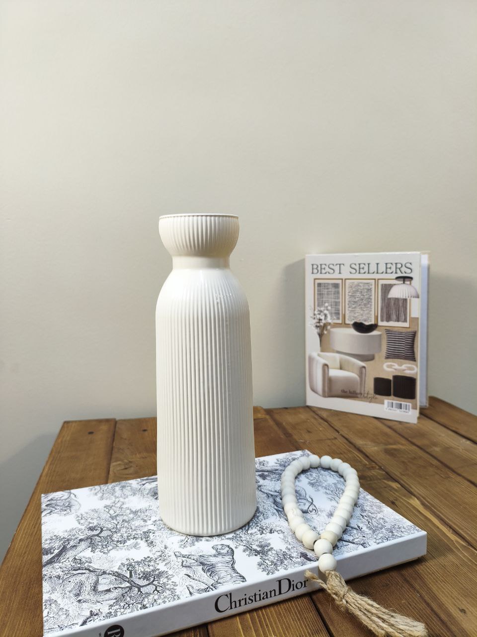 گلدان شیشه ای طرح لاوان رنگی دنیز