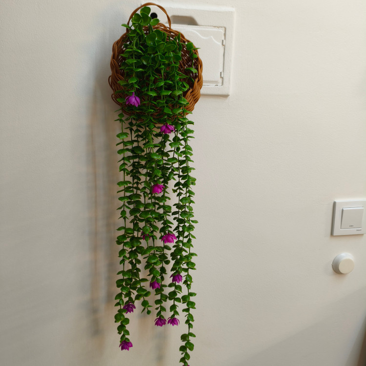 آویز گلدار ریسه شمشاد مصنوعی مناسب دکور