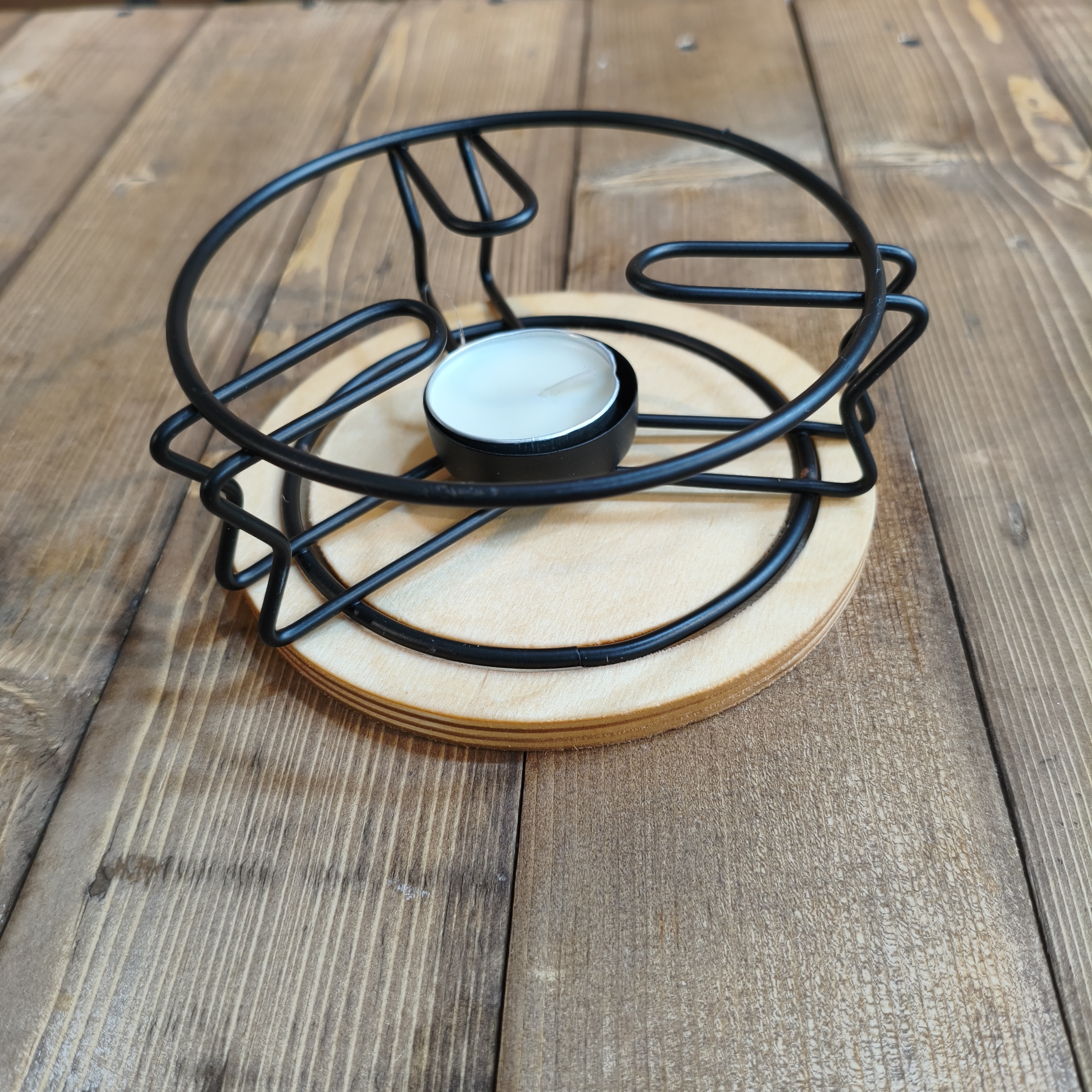 وارمر قوری گرد چوبی