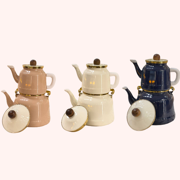 ست کتری و قوری لعابی برند مادام کوکو