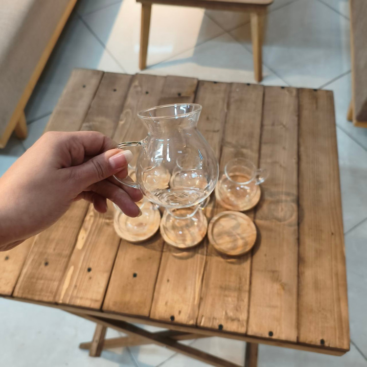 استکان شیشهای خمرهای ۶ تکه آشپزخانه