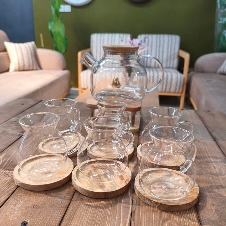 ست ۶ عددی استکان خمرهای شفاف