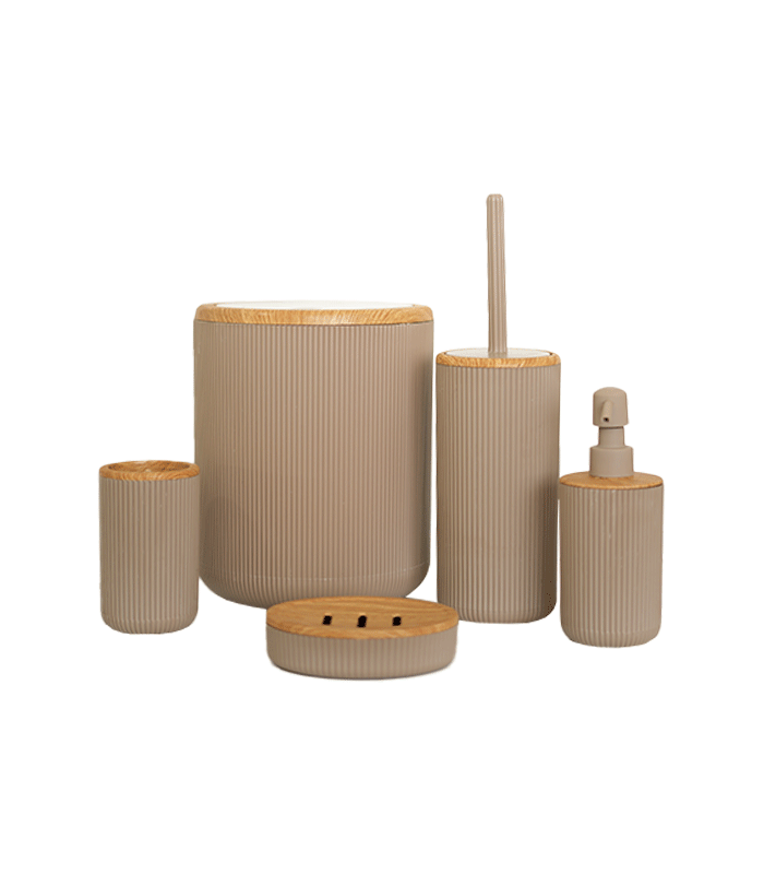 ست بهداشتی طرح چوب امپرلند مدل کاریزما نسکافه ای