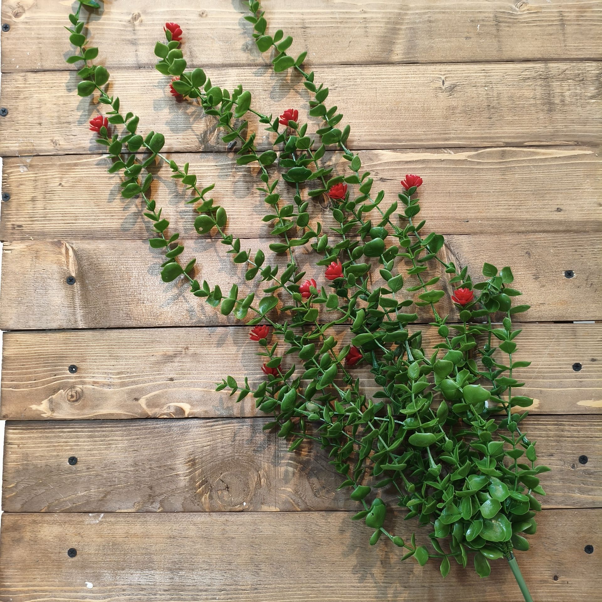 آویز ریسه شمشاد مصنوعی 16 شاخه  گلدار