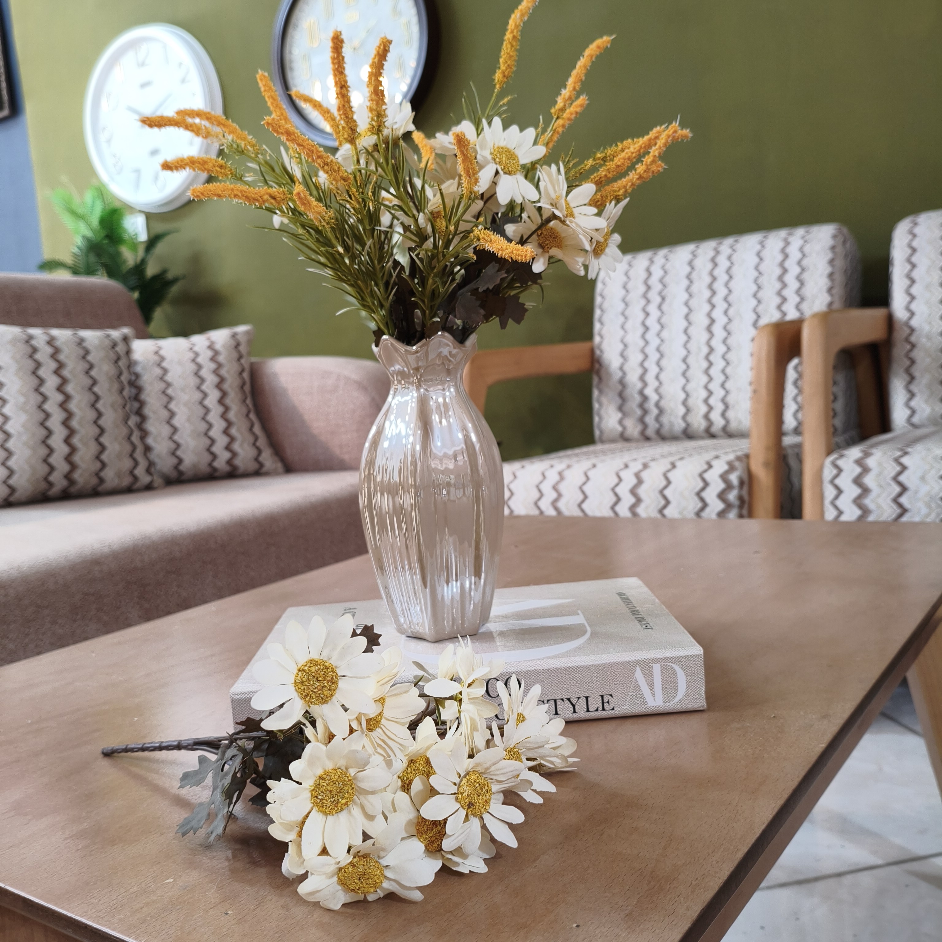 گل مصنوعی بابونه درشت