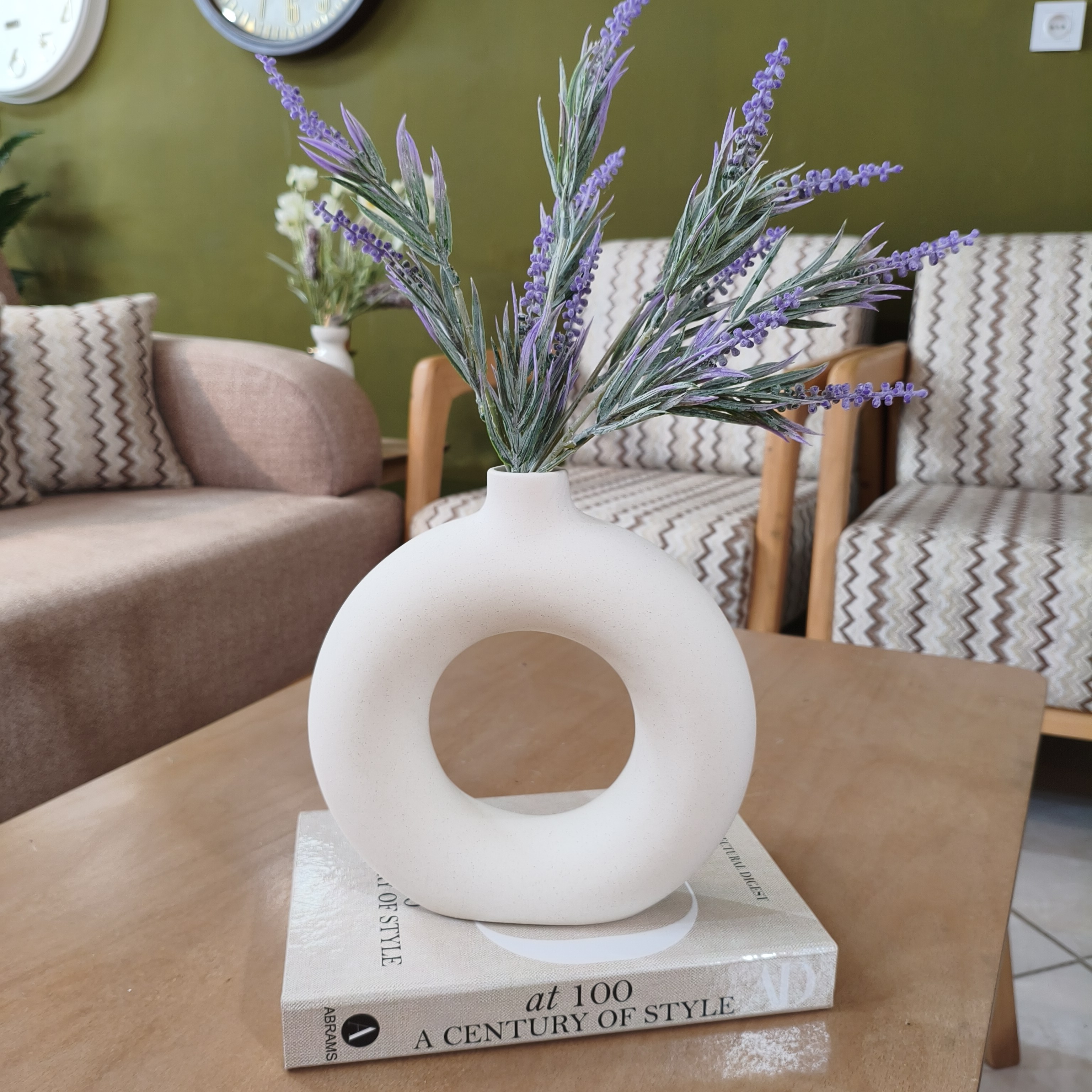 گلدان دایره مات