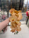 گل ارکیده مصنوعی چرمی لمسی 9گل