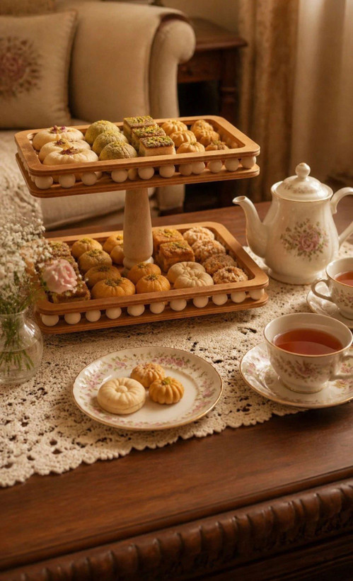 ظرف پذیرایی دو طبقه مهره دار